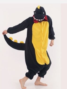 Sazac kigurumi Dinosaur onesie Black